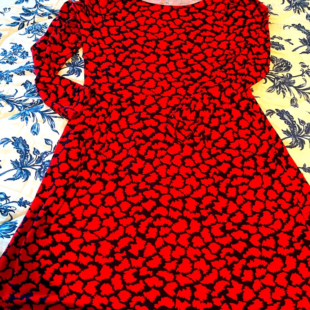 BODEN: DRESS LIKE A BRITISH PRINCESS!  Stand-out RED holiday dress.